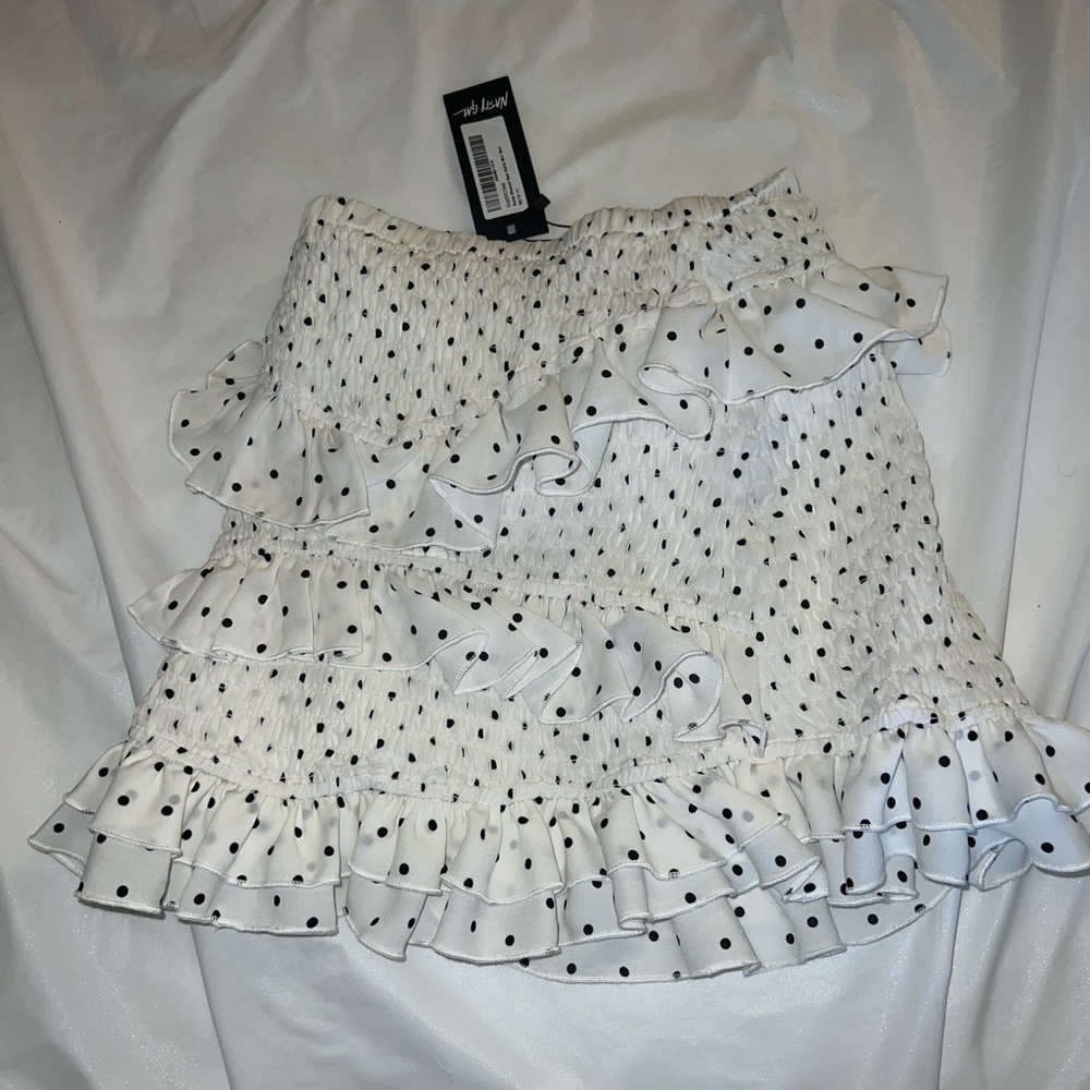 NEW ruffle polka dot skirt